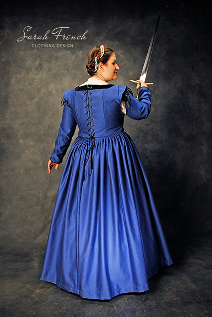  - renaissance-blue-court-gown-back